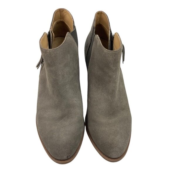 *Vionic Anne Ankle Boots Womens Size 10W Gray Suede Leather Snake Ortho Comfort - Picture 2 of 11